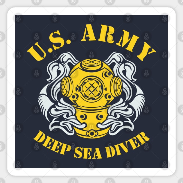 Mod.5 US Navy Deep Sea Diver Combat Sticker by parashop